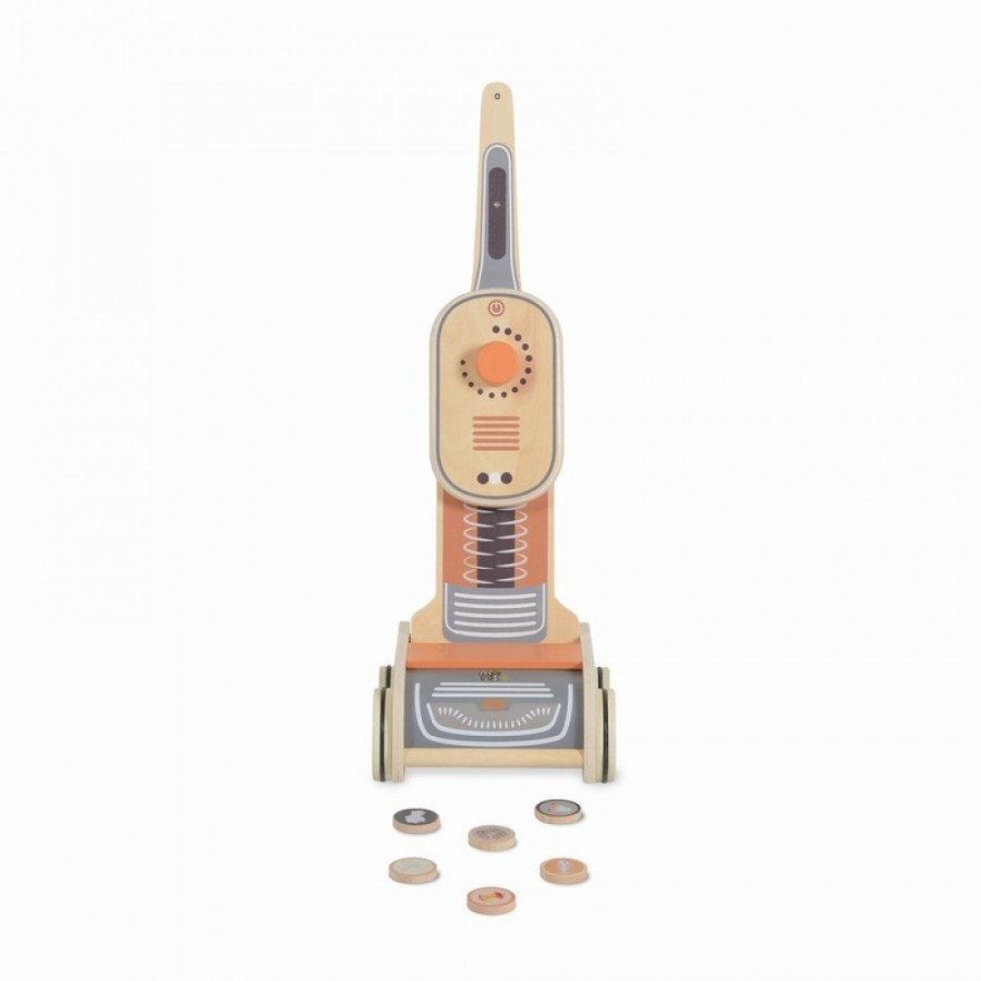 Moni Toys  Ξύλινη Ηλεκτρική Σκούπα W10D888 (3801005602070)
