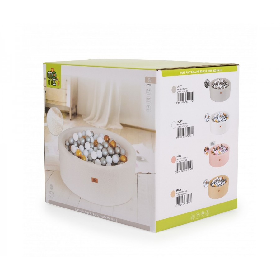 Moni Πισίνα Με 200 Μπαλάκια 5.5cm Boucle Beige (3801005602155) Moni Πισίνα Με 200 Μπαλάκια 5.5cm Boucle Beige (3801005602155)