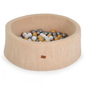 Moni Πισίνα Με 200 Μπαλάκια 5.5cm Boucle Beige (3801005602155)