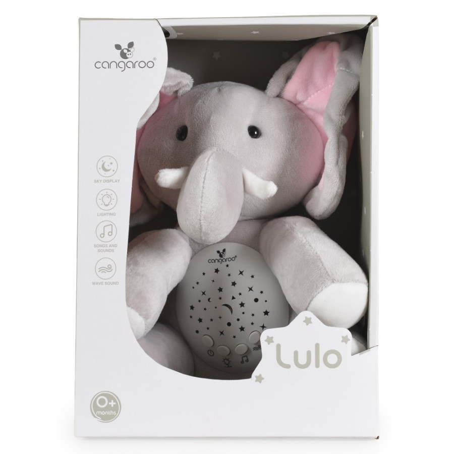 Moni Λούτρινο Hippo  με Φώτα και Μελωδίες Lulo Elephant (3801005602643)