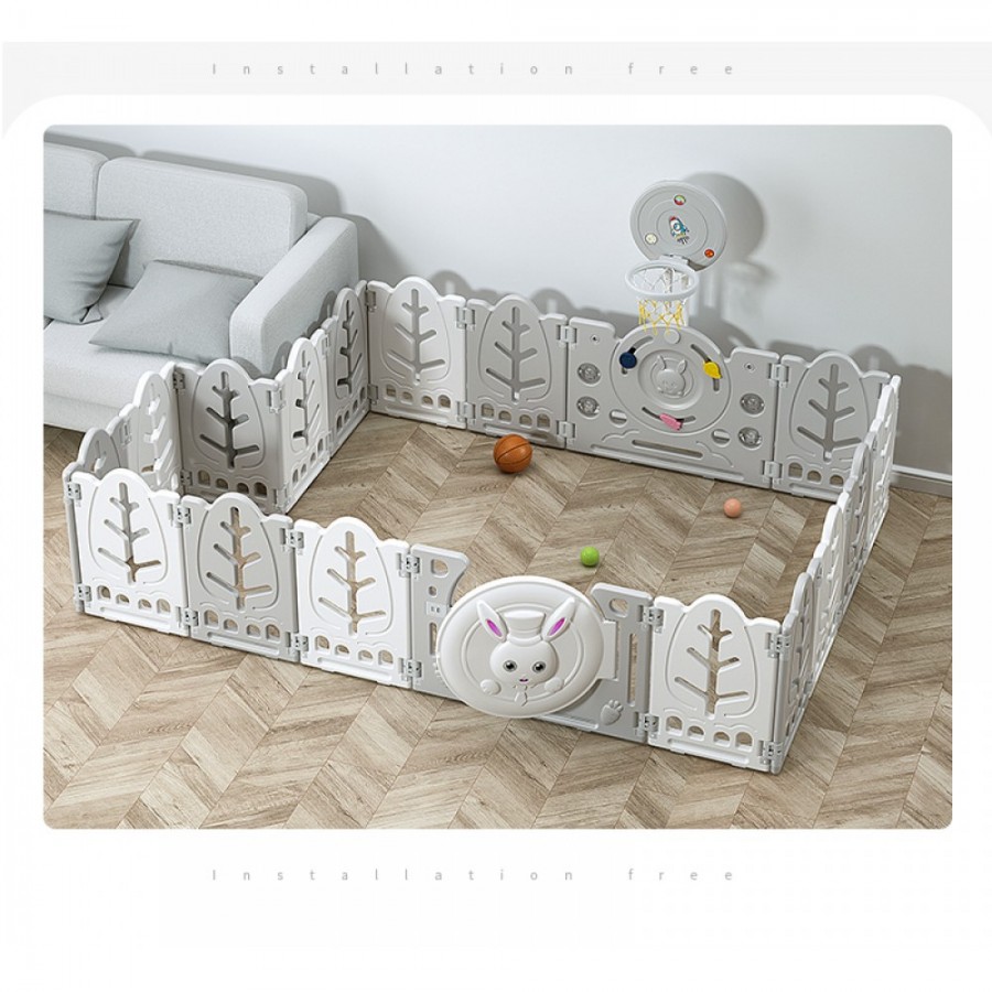 Moni αναδιπλούμενος Φράχτης 160/115 με 50 χρωματισ΄τά μπαλάκια The White Rabbit (3801005602698)