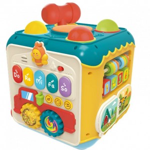 Huanger Montessori Διαδραστικός Κύβος δραστηριοτήτων HE0533 (3801005602797)