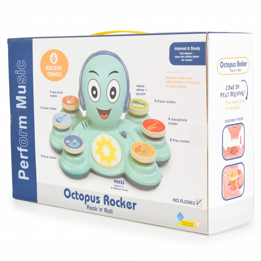 Moni Toys Διαδραστικό Παιχνίδι Octopus with drums RJ2863 (3801005602803)