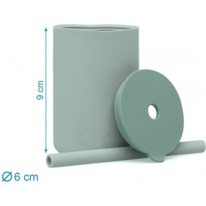 Kiokids Σετ Ποτήρια Σιλικόνης με Καλαμάκι 180ml Μέντα (3804) Kiokids Σετ Ποτήρια Σιλικόνης με Καλαμάκι 180ml Μέντα (3804)