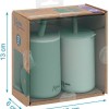 Kiokids Σετ Ποτήρια Σιλικόνης με Καλαμάκι 180ml Μέντα (3804)