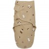 Meyco Πάνα Φασκιώματος Swaddle Forest Animals Sand 0-3 μηνών (MEY-155.165.33.01)