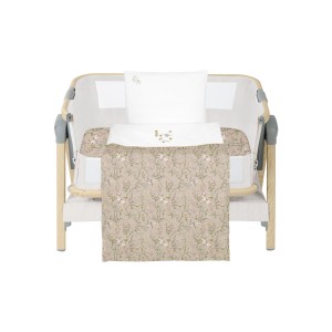 Kikka Boo Σετ Προίκας Μωρού 3 τεμ. για Λίκνο Secret Garden Beige (41101030195)