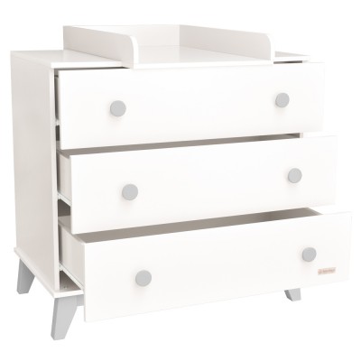 Bebe Stars Συρταριέρα Αλλαξιέρα Λευκή (420-02) Bebe Stars Συρταριέρα Αλλαξιέρα Λευκή (420-02)
