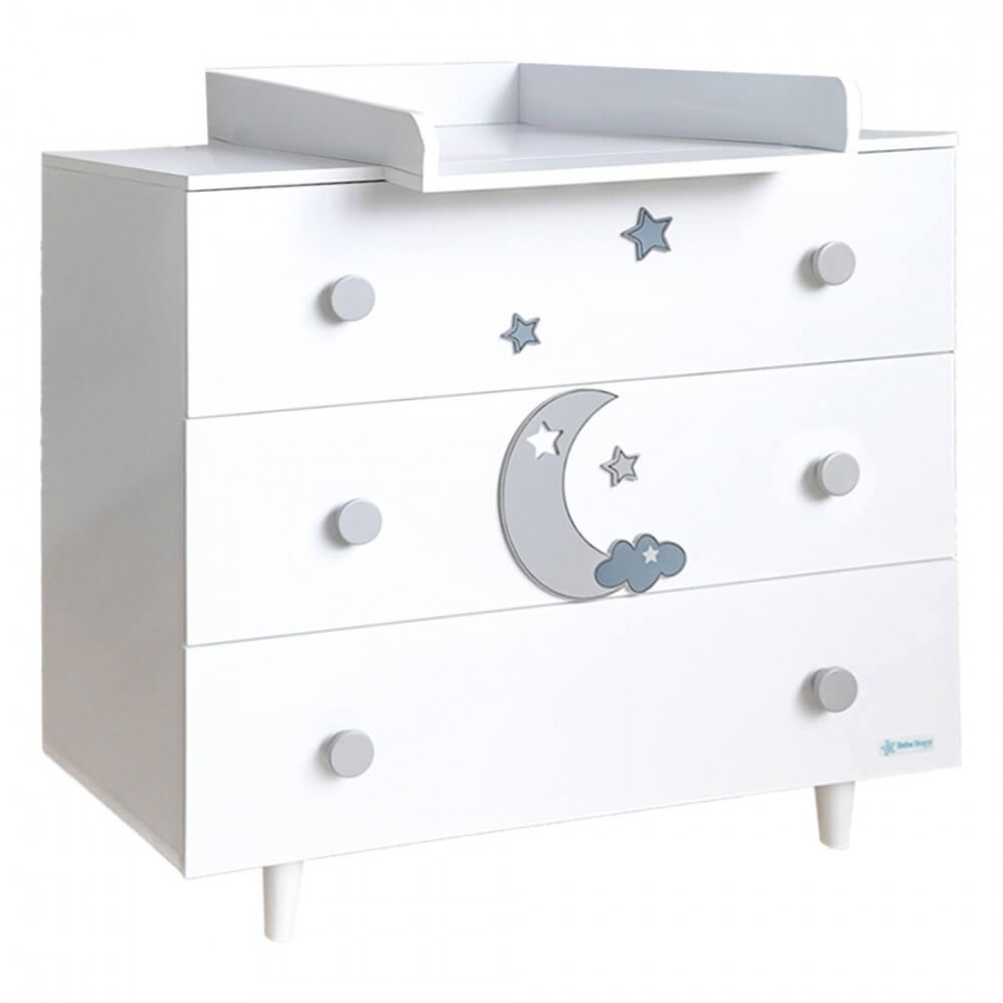 Bebe Stars Συρταριέρα-Aλλαξιέρα Azure White (450-12) Bebe Stars Συρταριέρα-Aλλαξιέρα Azure White (450-12)