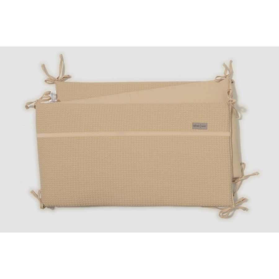Oliver Baby Σετ Προίκας 3 τεμ Πικέ Μπεζ  (OB-454)