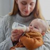 Bibs Γυάλινο μπιμπερό 110ml Στρογγυλή Θηλή Αργής Ροής Latex Baby Blue (5013231)