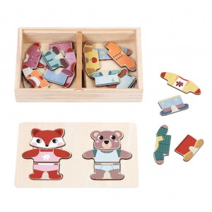 Luna Toys Παζλ Ξύλινο Σετ Ντυσίματος (000622456)