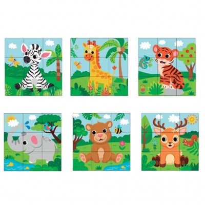 Luna Toys Παζλ Ξύλινο, Κύβοι με Ζωάκια 6 Σε 1 (000622864) Luna Toys Παζλ Ξύλινο, Κύβοι με Ζωάκια 6 Σε 1 (000622864)