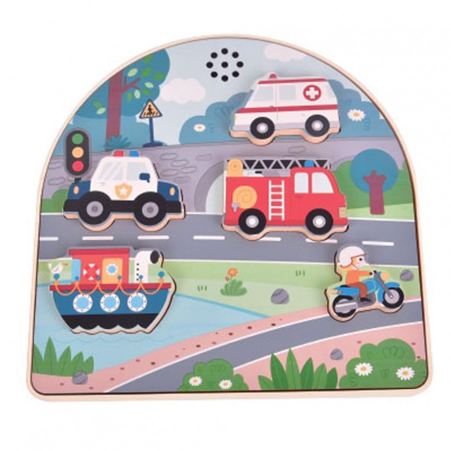 Luna Toys Παζλ Ξύλινο με Ήxο Οχήματα 5τμx. (000623050) Luna Toys Παζλ Ξύλινο με Ήxο Οχήματα 5τμx. (000623050)