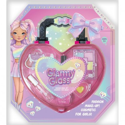 Luna Toys Σετ Μακιγιάζ 15 τμχ. Καρδιά Glammy Gloss (000630008)