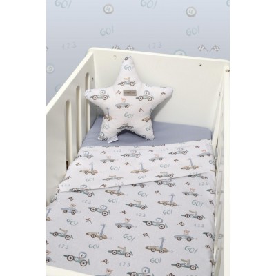 Baby Oliver Σετ σεντόνια 2τεμαχίων για βρεφικό λίκνο (46-6704/421)