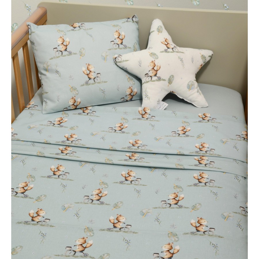 Oliver Baby Σεντόνια Κούνιας 3τεμ 100% βαμβάκι 110x170 με λάστιχο Des.429  (46-6706/429)