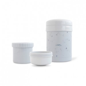 Saro Θερμός Φαγητού με δοχεία Stars Grey 700ml (52397) Saro Θερμός Φαγητού με δοχεία Stars Grey 700ml (52397)