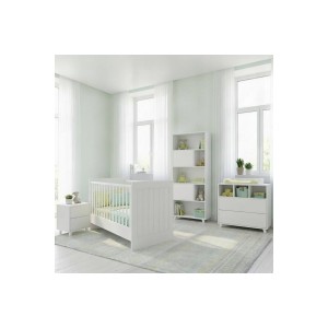 Asterias Bebe Προεφηβικό Κρεββατάκι  Baby Moon Λευκό (54321)