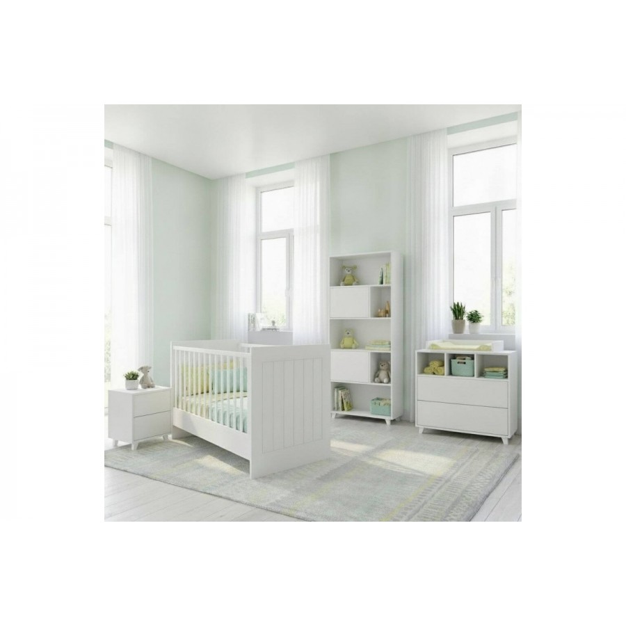 Asterias Bebe Προεφηβικό Κρεββατάκι Baby Moon Λευκό (54321) Asterias Bebe Προεφηβικό Κρεββατάκι Baby Moon Λευκό (54321)