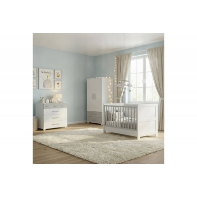 Asterias Bebe Προεφηβικό Κρεββατάκι Χίος Grey (54323)