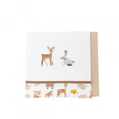 Babystar Σετ Σεντόνια λίκνου 2 τμχ Forest Friends (5532)