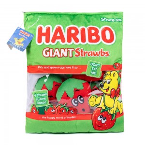 Real Fun Toys Haribo Giant Strawberries Snack Bag (55-0101/STRAWBS)