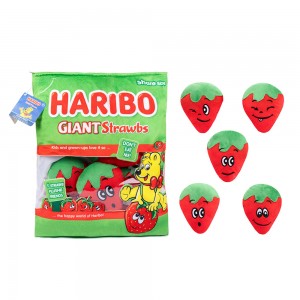 Real Fun Toys Haribo Giant Strawberries Snack Bag (55-0101/STRAWBS)