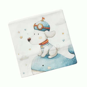 Bunnybebe Βαμβακερή κουβέρτα 90 Χ 90, Σκυλάκι (563-DOG) Bunnybebe Βαμβακερή κουβέρτα 90 Χ 90, Σκυλάκι (563-DOG)