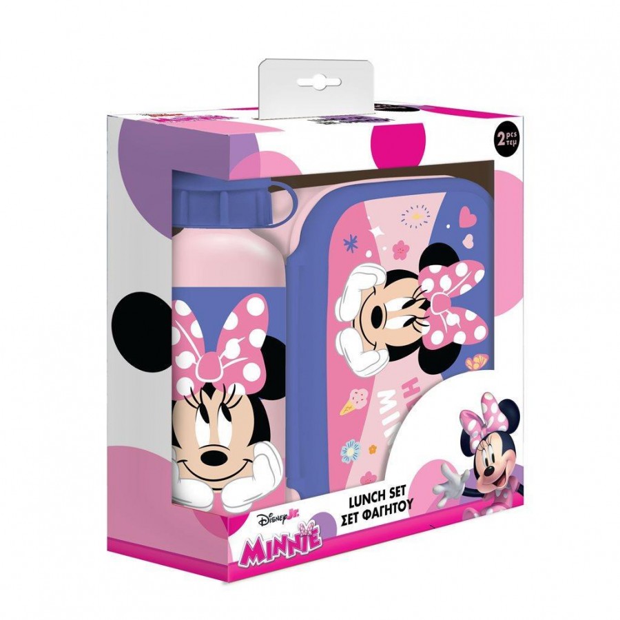 Must Σετ Φαγητού Minnie περιέχει 1 φαγητοδοχείο και 1 παγούρι αλουμινίου (000564931)