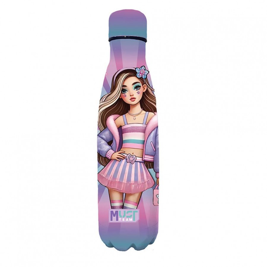 Must Παγούρι Θερμός Ανοξείδωτο Fashion Girl 500 ml με καπάκι (587484)