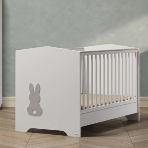 Βρεφική Κούνια  Casa Baby Rabbit Grey μετατρεπόμενη σε βρεφικό κρεββάτι (590219)