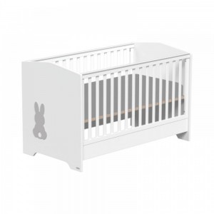 Βρεφική Κούνια  Casa Baby Rabbit Grey μετατρεπόμενη σε βρεφικό κρεββάτι (590219)