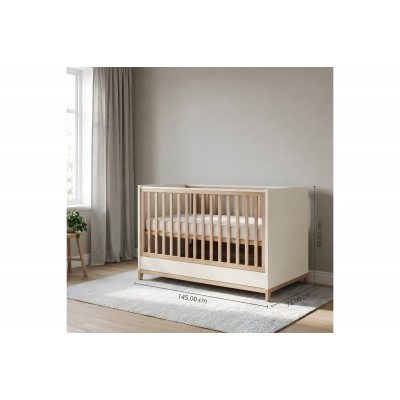 Βρεφική Κούνια  Casa Baby Zoom μετατρεπόμενη σε βρεφικό κρεββάτι Vanilia (590395)