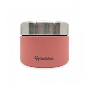 Smikkels Φαγητοδοχείο από ανοξείδωτο ατσάλι 420ml Ροζ (63-10027)