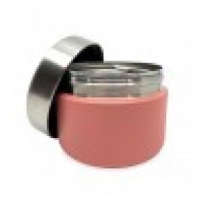 Smikkels Φαγητοδοχείο από ανοξείδωτο ατσάλι 420ml Ροζ (63-10027)