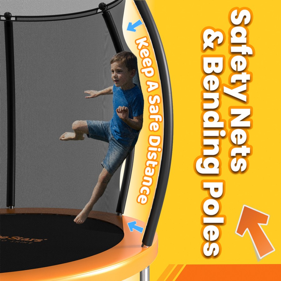 Bebestars Τραμπολίνο με Δίχτυ 10FT 205 (648-171)