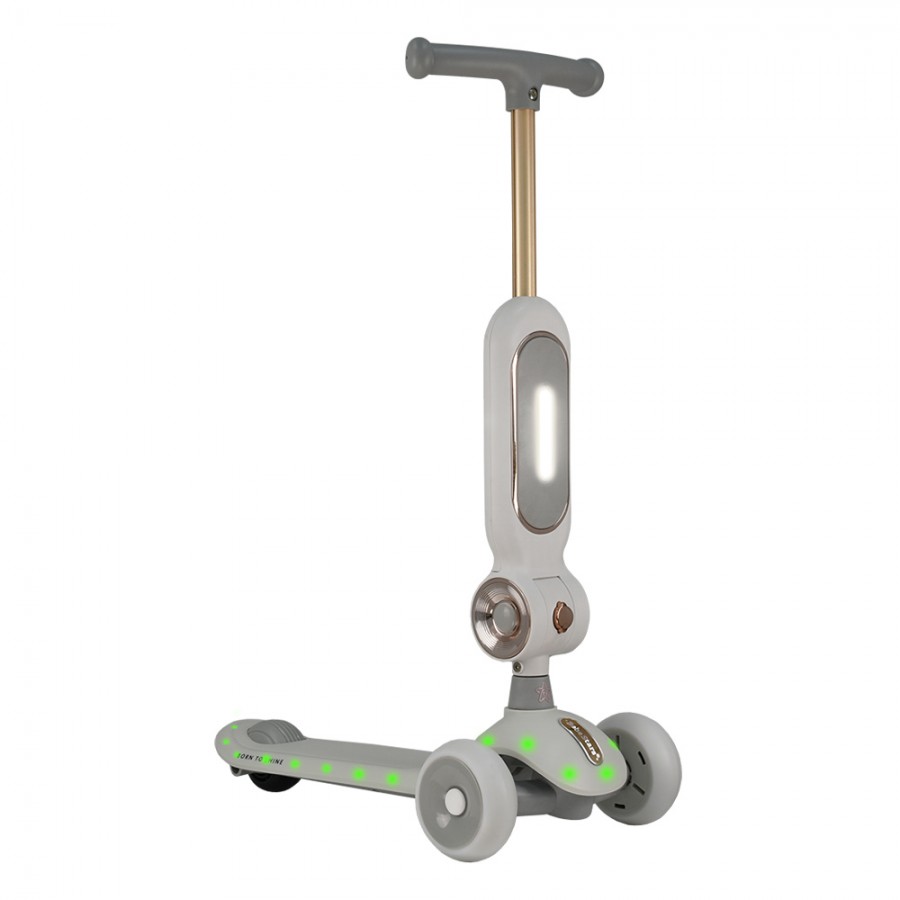 Bebestars Scooter με Λαβή γονέα Xride 3in1 Grey (672-186)