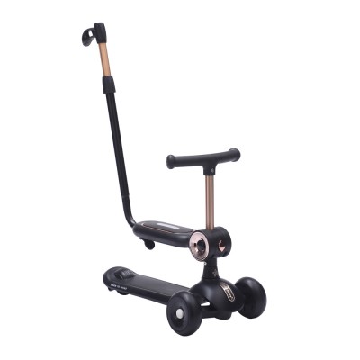 Bebestars Scooter με Λαβή γονέα Xride 3in1 Black (672-188)