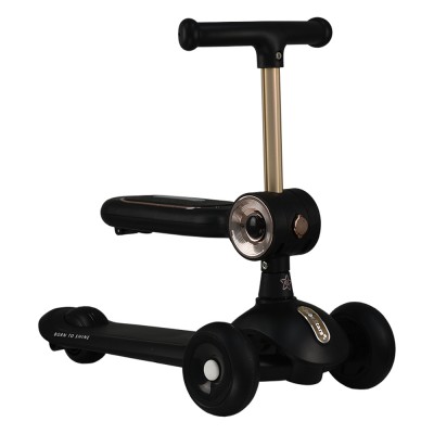 Bebestars Scooter με Λαβή γονέα Xride 3in1 Black (672-188)