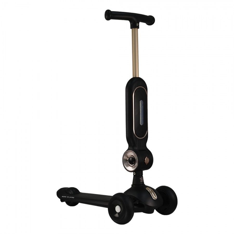 Bebestars Scooter με Λαβή γονέα Xride 3in1 Black (672-188)