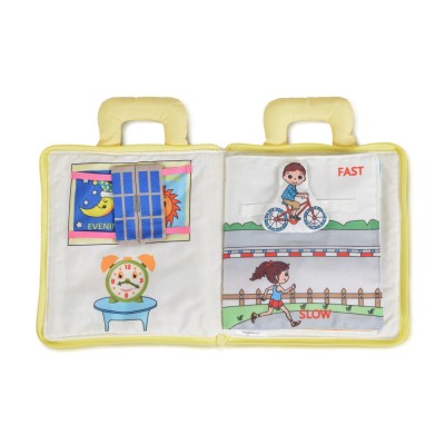 Μαλακό Βιβλιαράκι Jollybaby My opposites Montessori quiet book 8254 (6925783802891)