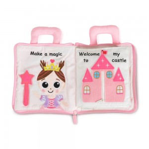 Μαλακό Βιβλιαράκι Princess Castle Montessori quiet book 10047 (6925783808930)