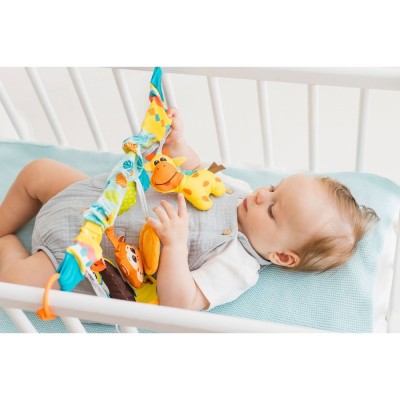 Bali Bazoo Κρεμαστό καροτσιού με μαλακά παιχνίδια χρωματιστά (6925783828181)