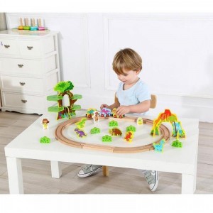 Tooky Toys  Ξύλινος Σιδηρόδρομος Δεινόσαυροι set 40 τεμαχίων (6970090047114) Tooky Toys  Ξύλινος Σιδηρόδρομος Δεινόσαυροι set 40 τεμαχίων (6970090047114)