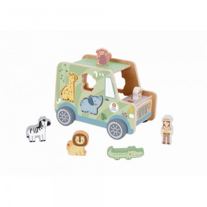 Tooky Toys Ξύλινο Animal Jeep  για 18+ Μηνών TK960 (6972633376446) Tooky Toys Ξύλινο Animal Jeep  για 18+ Μηνών TK960 (6972633376446)