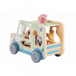 Tooky Toys Ξύλινο Animal Jeep  για 18+ Μηνών TK960 (6972633376446) Tooky Toys Ξύλινο Animal Jeep  για 18+ Μηνών TK960 (6972633376446)