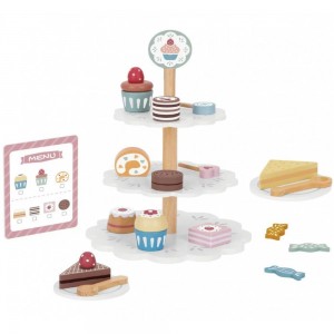 Tooky Toy Ξύλινο Dessert Stand TJ273 (6972633377924) Tooky Toy Ξύλινο Dessert Stand TJ273 (6972633377924)