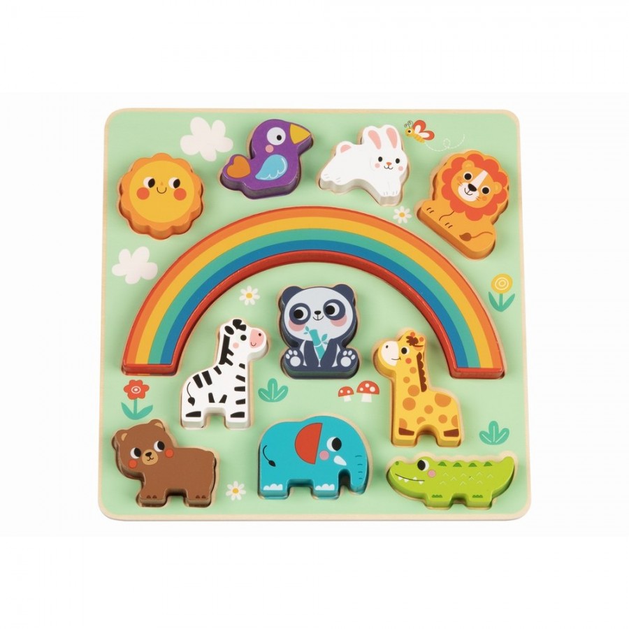 Hi Pando Ξύλινο Παζλ 2 Σε 1 Balance Animals HP095 (6976831552954)