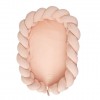 Bimbidreams Βρεφική Φωλιά Ύπνου Πλεξούδα με Memory Foam "Pink" 85x62 εκ. ( 733TEX04)